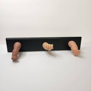 Handmade by Me Doll Art Wall Hanging Coat Rack